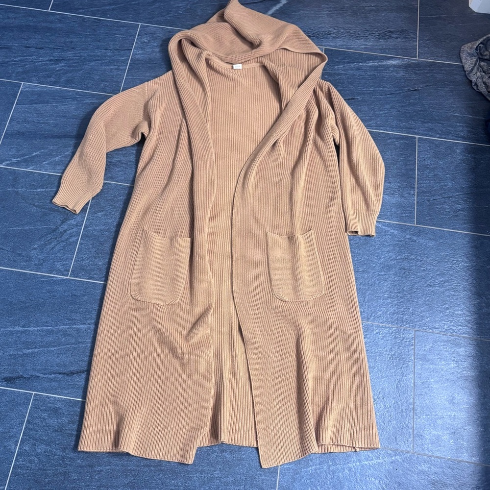 Goumi Kids Full length hooded cardigan-acorn - Picture 2 of 6